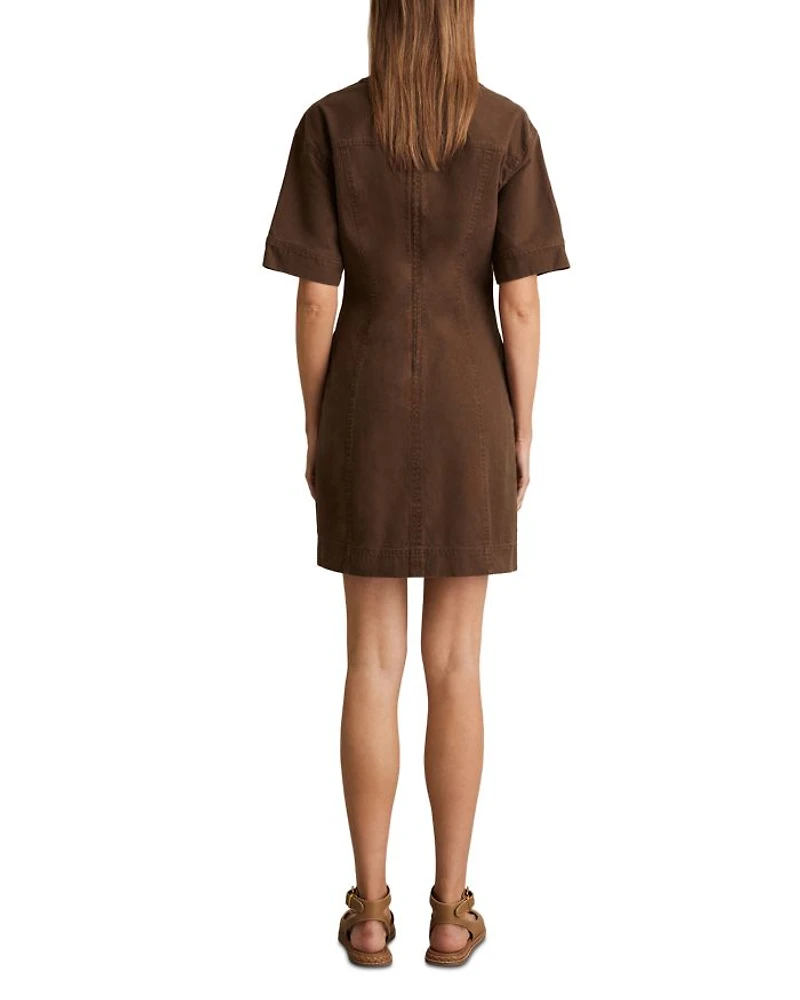 Tia Lace Up Shift Dress