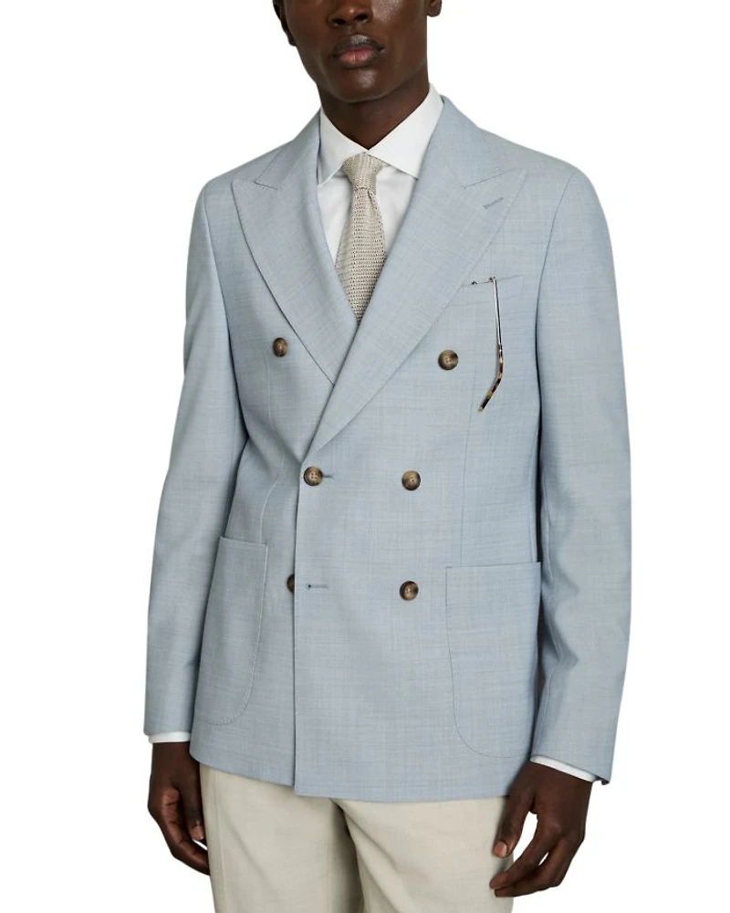 Belmont Double Breasted Textured Blazer
