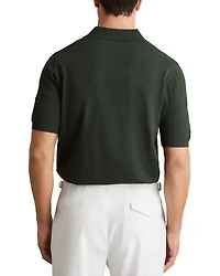 Textured Short Sleeve Button Front Shirt
