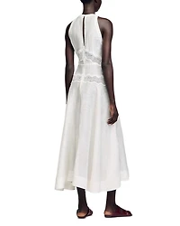 Nathalie Lace Trim Maxi Dress