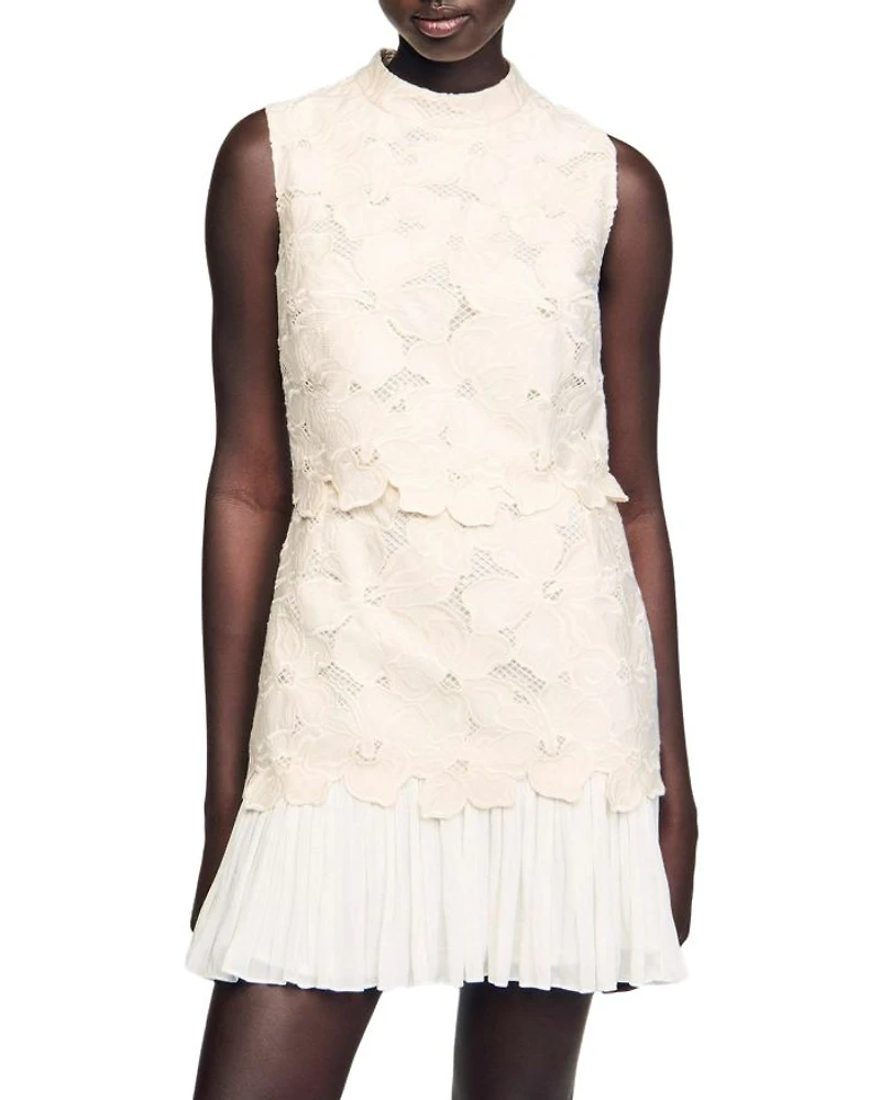 Johanna Short Guipure Dress