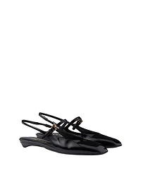 Women's Patent Leather Slingback Ballerinas