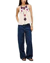 Pela Embroidered Top