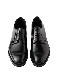 Men's Brushed Leather Lace-Up Shoes