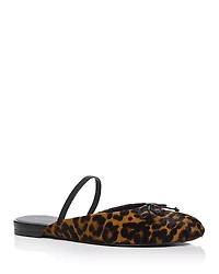 Stuart Weitzman Women's Prima Bow Calf Hair Ballet Flats