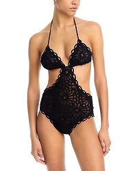 Norma Kamali Cut Out String Mio One Piece Swimsuit