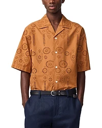 Ben Relaxed Fit Eyelet Camp Shirt