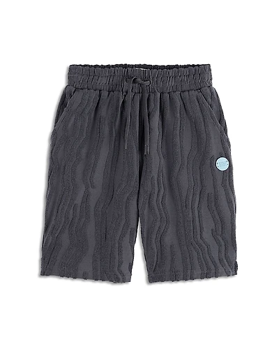 Scotch & Soda Boys' Mid Length Towelling Jacquard Shorts - Little Kid, Big Kid
