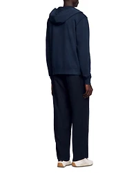 Faded Zip Front Hoodie