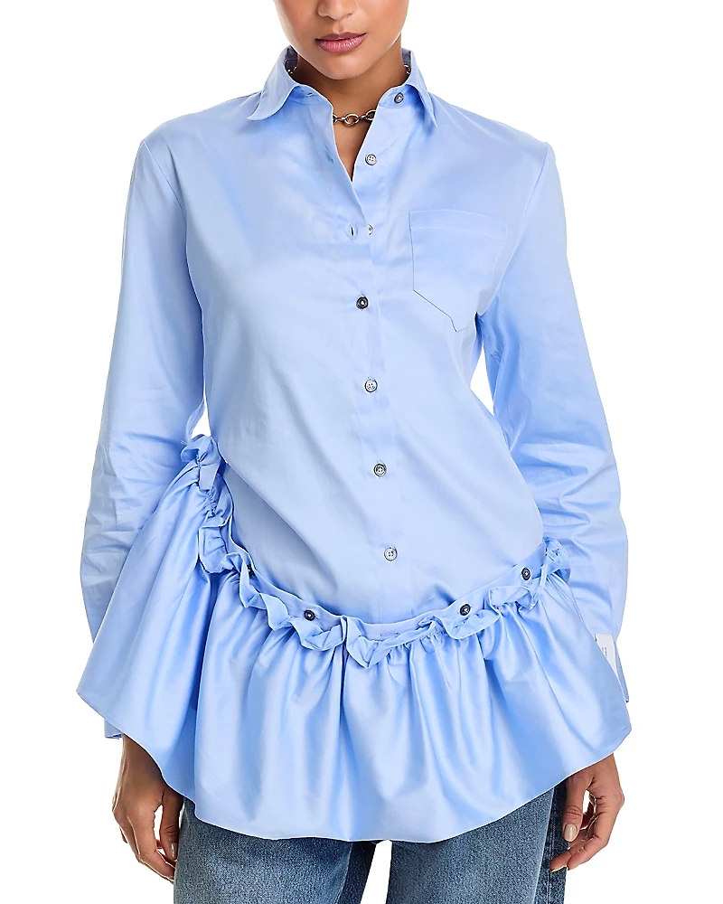 rokh Ruffled Tunic Shirt