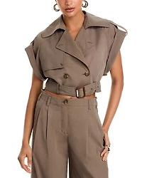 Simkhai Axel Short Sleeve Top