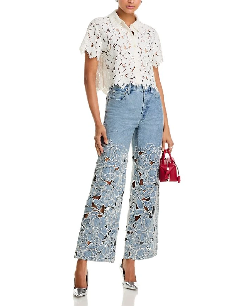 Betty High Rise Straight Leg Jeans Boca