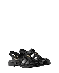 Prada Women's Brushed Leather Fisherman Sandals