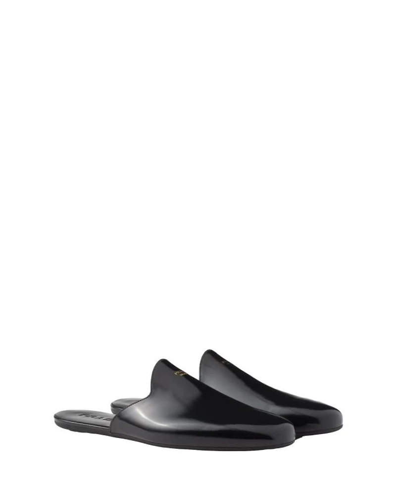 Men's Brushed Leather Slippers