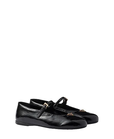 Prada Women's Naplak Patent Leather Ballerinas