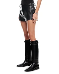 Leo Faux Leather Shorts