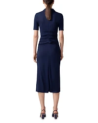 Ruched Polo Dress