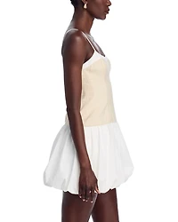 Fifi Bubble Hem Poplin Mini Dress