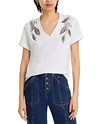 Cinq a Sept Bree Beaded Tee