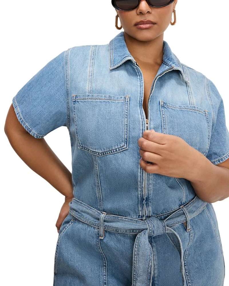 Fit For Success Lite Denim Romper