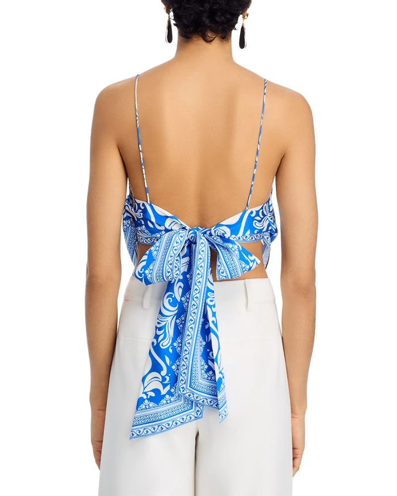 Yuri Printed Spaghetti Strap Top