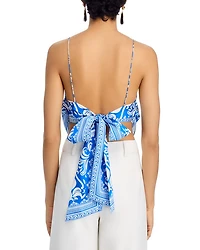 Yuri Printed Spaghetti Strap Top
