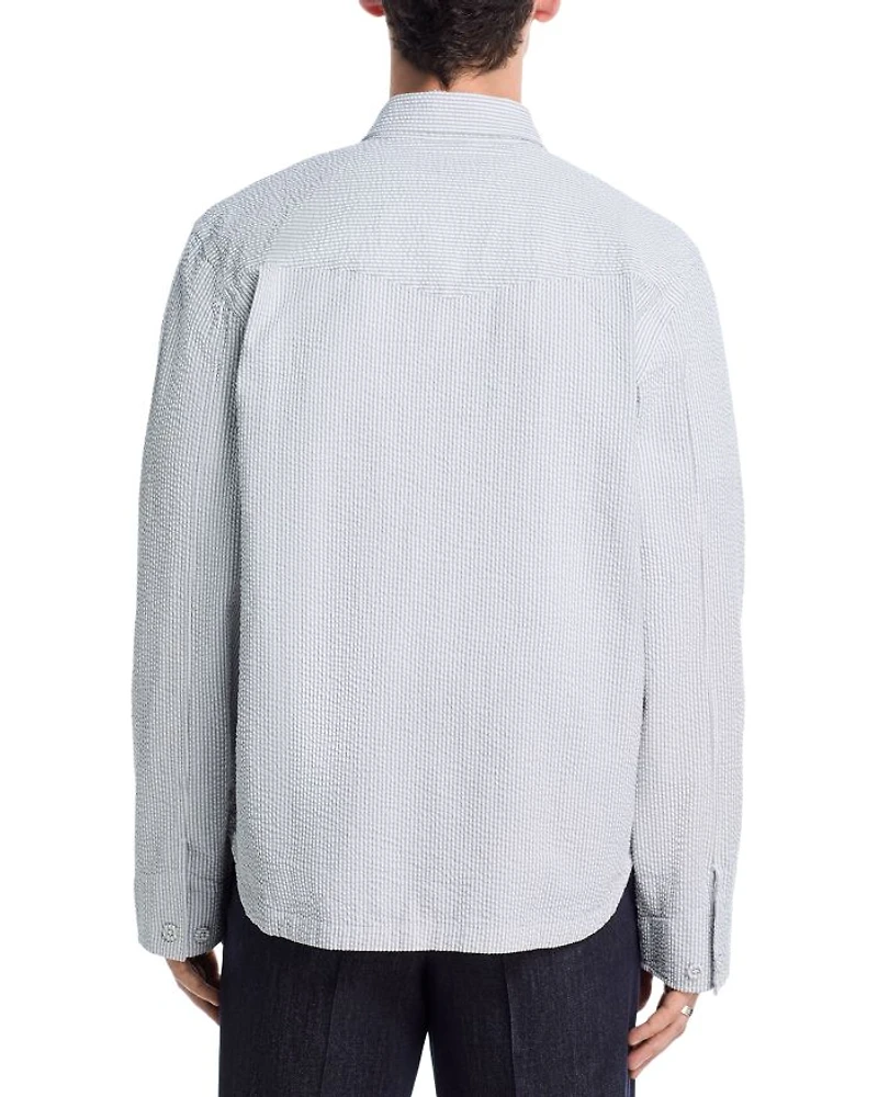 Regular fit Seersucker Shirt Jacket