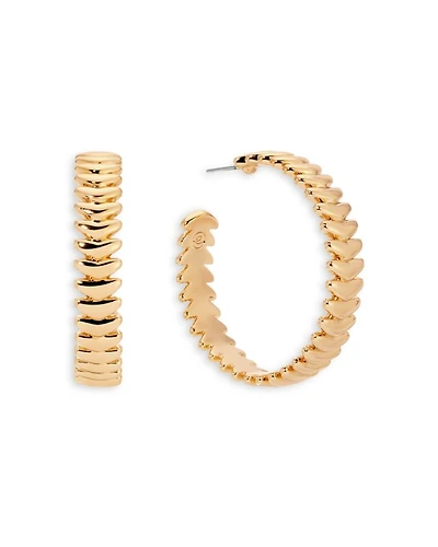 Metal Moderna Large Half Hoop Earrings