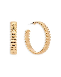 Metal Moderna Large Half Hoop Earrings