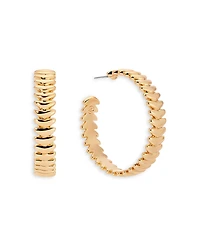 Ettika Metal Moderna Large Half Hoop Earrings