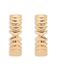 Metal Moderna Medium Half Hoop Earrings