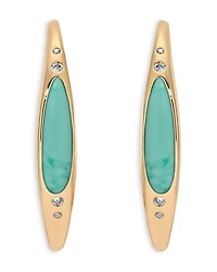 Turquoise Solstice Turquoise & Cubic Zirconia Hoop Earrings