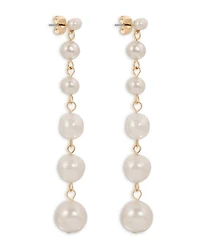Cultured Freshwater Pearl Linear Drop Earrings
