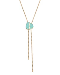 Ettika Turquoise Solstice Turquoise & Cubic Zirconia Lariat Necklace, 33