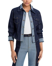 Cinq a Sept Canyon Cropped Scrunched Jacket
