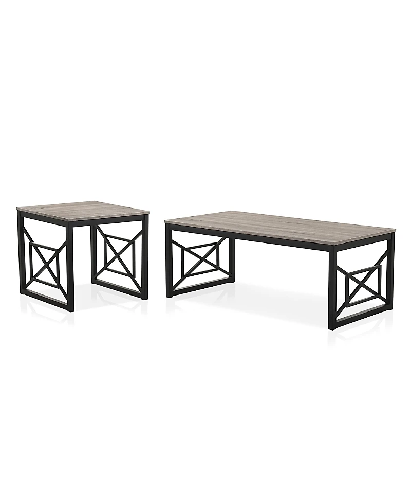Furniture of America Bonanza Wood Coffee Table Set, 2-Piece