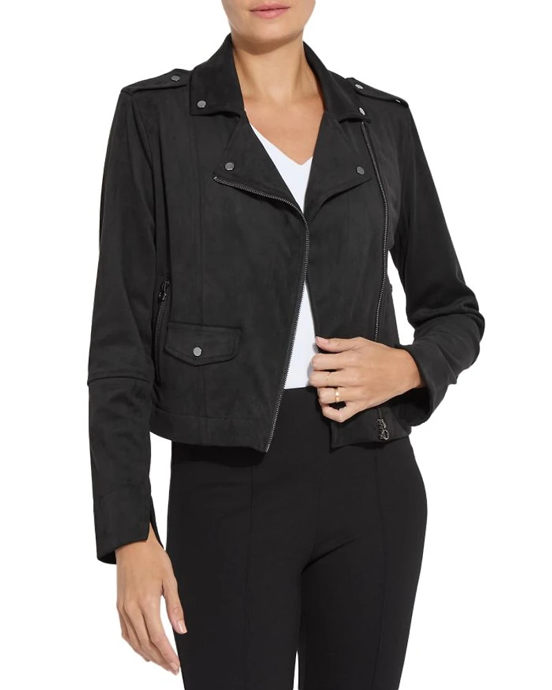 Amelia Moto Faux Suede Jacket
