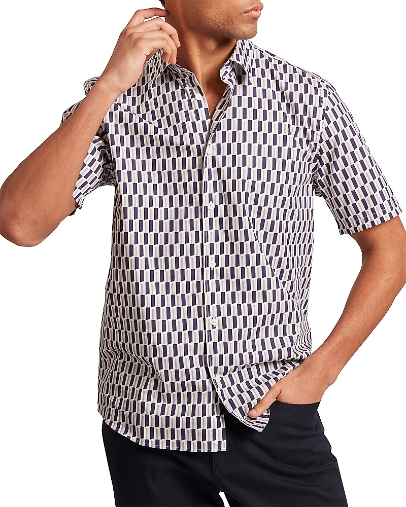 Ted Baker Pearsos Geo Print Shirt
