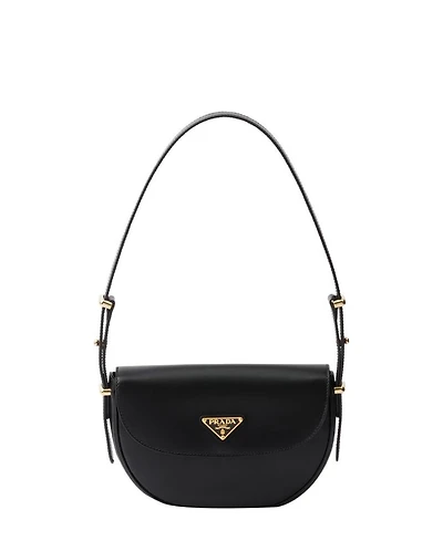 Arque Leather Shoulder Bag with Flap