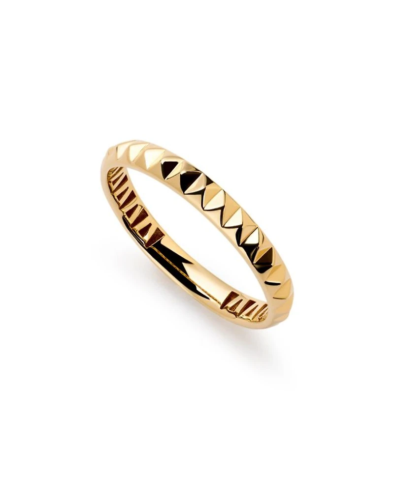 Solid Gold Slim Equinox Ring