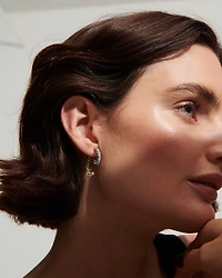 Luna Pavé Front To Back Earrings