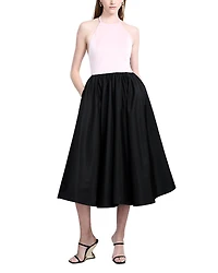 Bcbgmaxazria Halter Neck Midi Dress