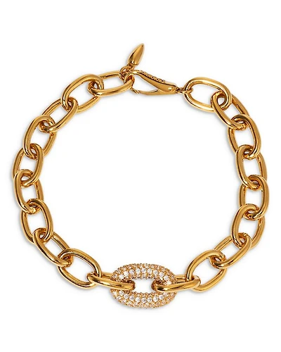 Alma Pavé Link Chain Bracelet