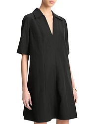 Short Sleeve A Line Dress