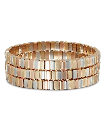 Roxanne Assoulin Flat Cobra Stretch Bracelet, Set of 3