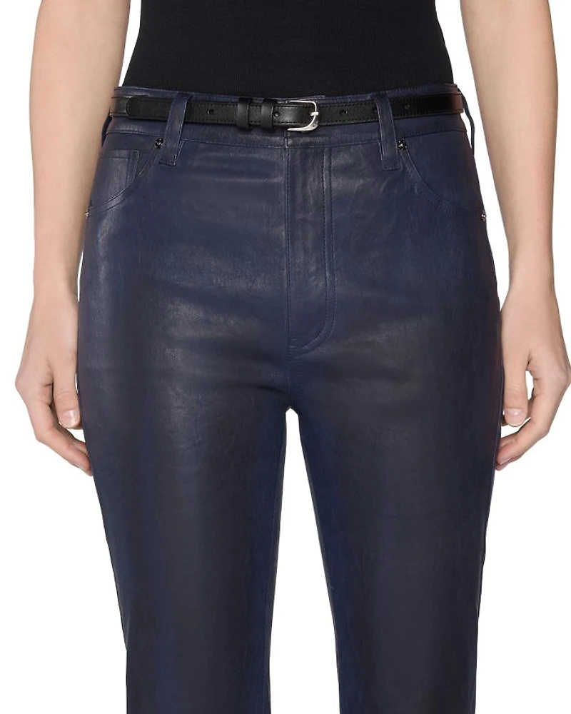 The Leather Reboot Crop Pants