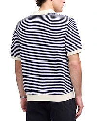 Pointelle Stitch Regular Fit Short Sleeve Sweater