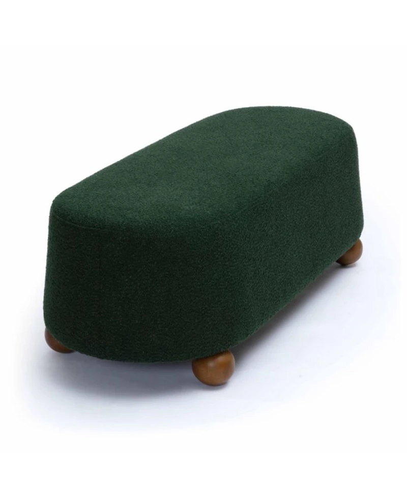 Jaine Boucle Large Ottoman