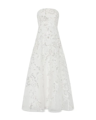 Petunia Silver Beaded Dream Sequin Gown