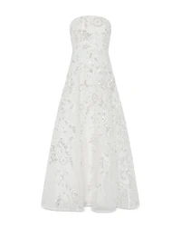 Petunia Silver Beaded Dream Sequin Gown